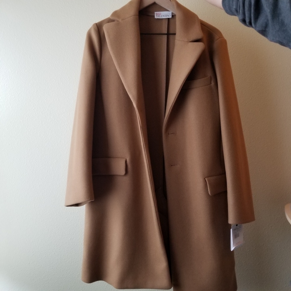Valentino Camel Wool Coat